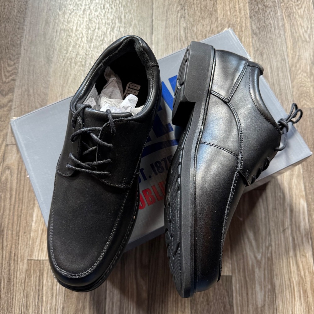 Drew Park Oxford Mens 9.5 W Black Leather Orthopedic Dress Shoes 40991-14